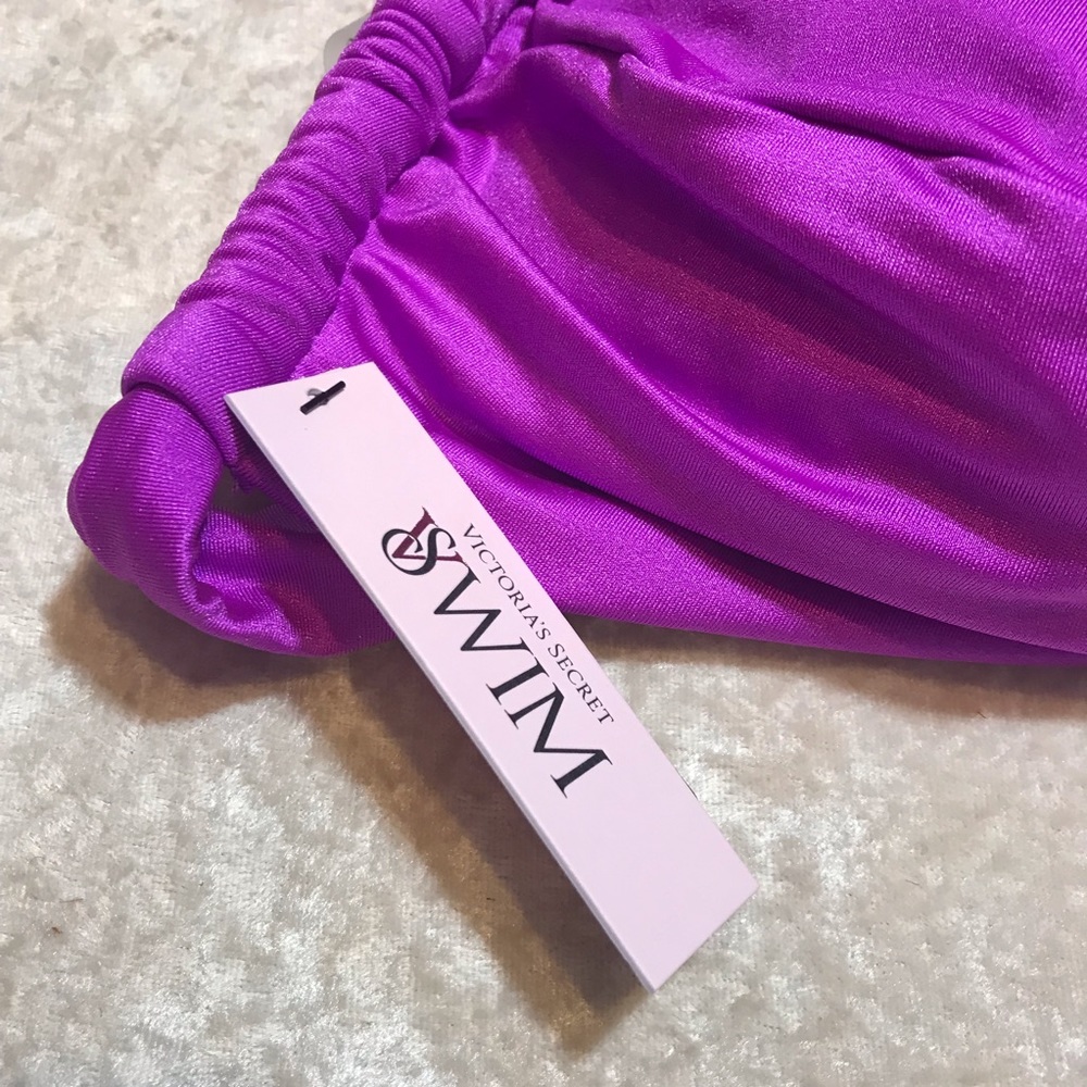 FREE NEW Victorias Secret Swim Purple Twist Bralette Bikini Top NWT Spring Break - Picture 13 of 15